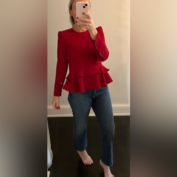 Zara peplum top - Picture 1 of 7